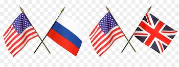 United States of America Flag of the United States Union Jack Flag of Russia - relentless illustration 