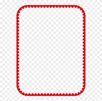 United States Standard Paper Size Picture Frames 1-bit - Love Heart Border A4