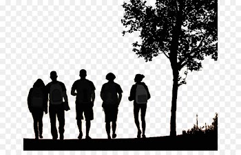 United States Student Silhouette Illustration - Vector Pack Backpackers travel silhouette 