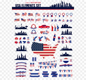 United States - US vector elements 