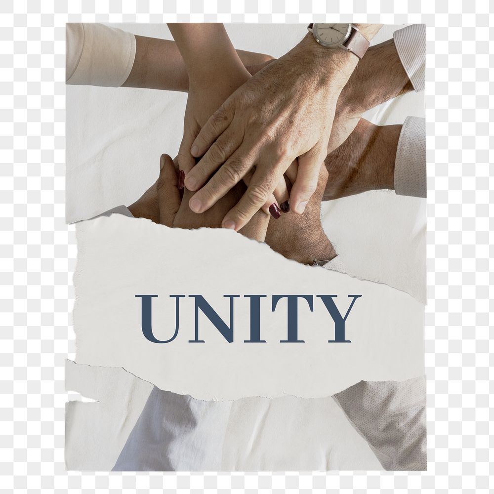 Unity business png poster, ripped | Free PNG - rawpixel