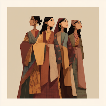 Unity in Diversity: A Portrait of Women in Traditional Attire