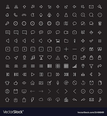  					Universal icons vector image														