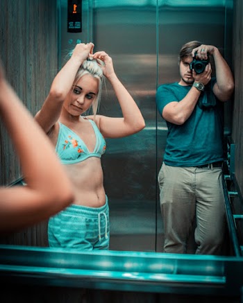 Unknown Celebrity Holding Her Head