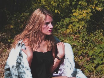 Unknown Celebrity in White Fur Coat