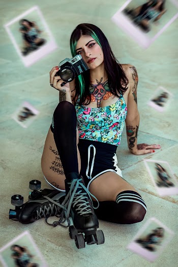 Unknown Celebrity Sitting on Floor