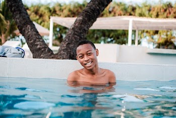 Unknown Celebrity Swimming