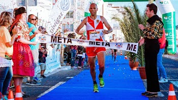Unknown Person Running Outdoors
