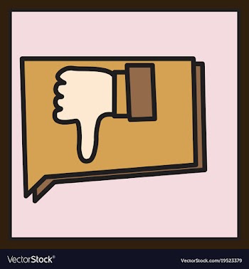 Unlike icon flat web pointer in eps 10 for vector image