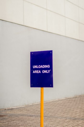 Unloading Area Only Signage