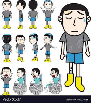 Unlucky man vector image