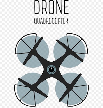 Unmanned aerial vehicle Logo Quadcopter Aircraft DJI - Vector unmanned drones 