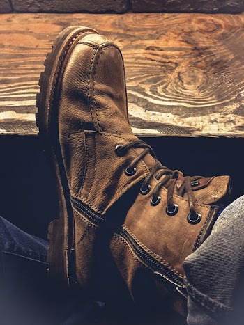 Unpaired Brown Leather Boot