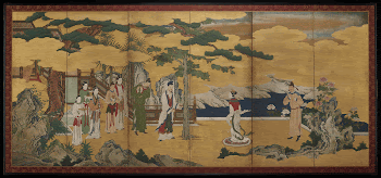 unsigned; scene with figures in foregreound: | Free Photo - rawpixel