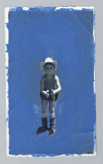 Untitled (boy with blue paint) | Free Photo - rawpixel
