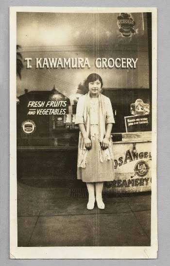 Untitled (grocery store and woman) | Free Photo - rawpixel
