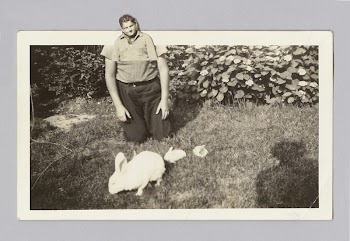 Untitled (man and rabbits) | Free Photo - rawpixel