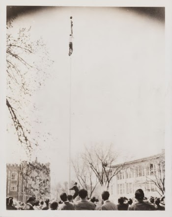 Untitled (Man Climbing a Flag | Free Photo - rawpixel