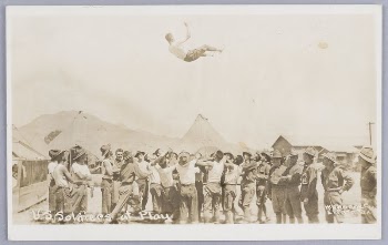 Untitled (Soldiers Throwing a Man | Free Photo - rawpixel