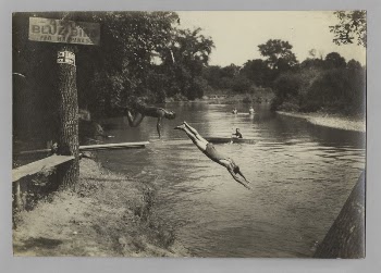Untitled (swimmers in river) | Free Photo - rawpixel