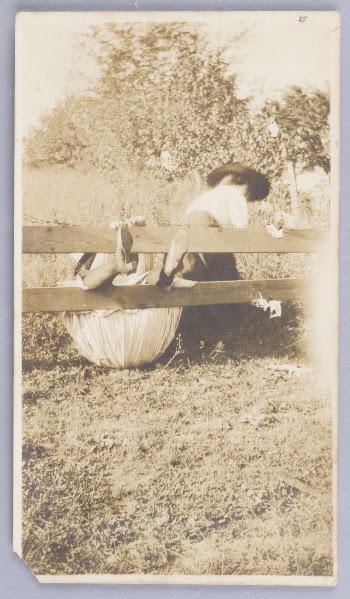 Untitled (Two Women Falling off Fence) | Free Photo - rawpixel
