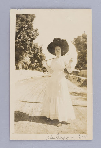 Untitled (Woman in Dress with Parasol | Free Photo - rawpixel