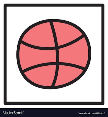Unusual look dribbble social media icon social vector image