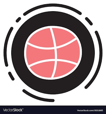 Unusual look dribbble social media icon social vector image