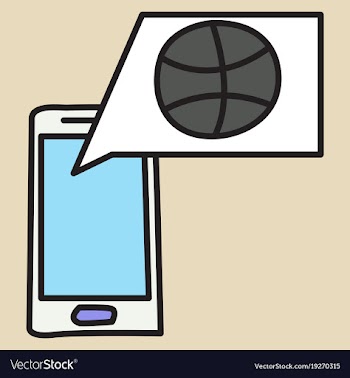 Unusual look dribbble social media icon social vector image