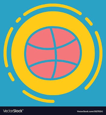 Unusual look dribbble social media icon social vector image