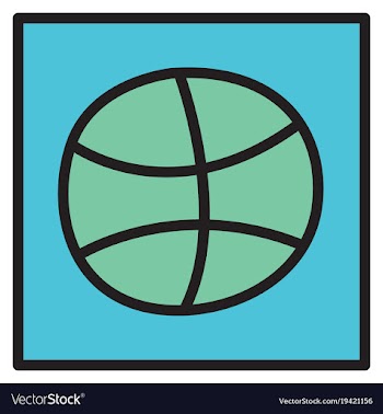 Unusual look dribbble social media icon social vector image