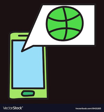 Unusual look dribbble social media icon social vector image