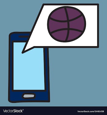 Unusual look dribbble social media icon social vector image