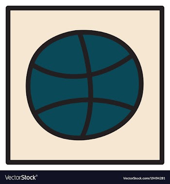 Unusual look dribbble social media icon social vector image