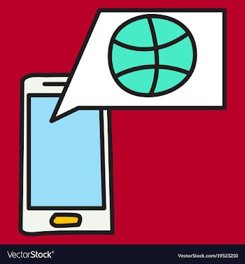 Unusual look dribbble social media icon social vector image