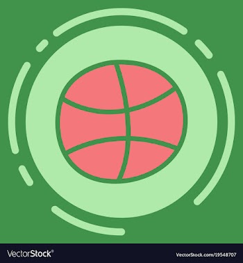 Unusual look dribbble social media icon social vector image