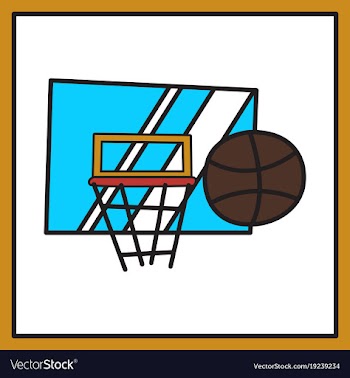 Unusual look dribbble social media icon vector image