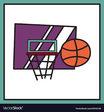 Unusual look dribbble social media icon vector image