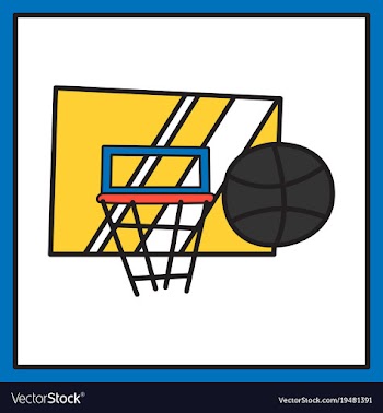 Unusual look dribbble social media icon vector image