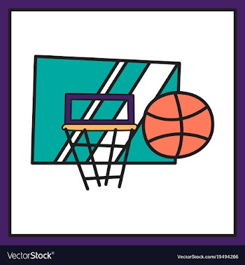 Unusual look dribbble social media icon vector image