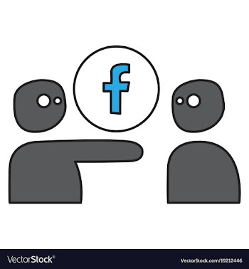 Unusual look facebook logotype social network vector image