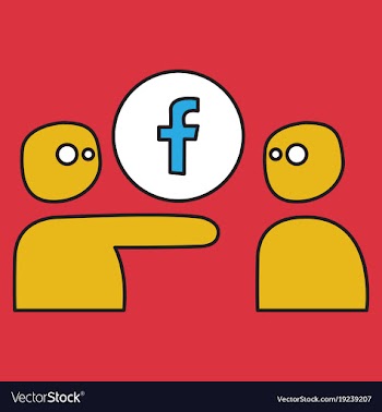 Unusual look facebook logotype social network vector image