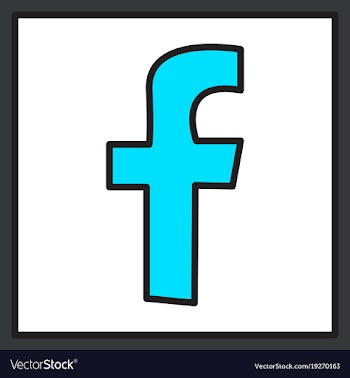 Unusual look facebook logotype social network vector image