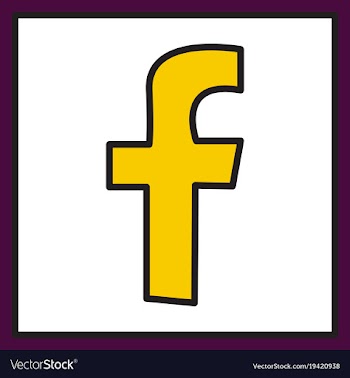 Unusual look facebook logotype social network vector image