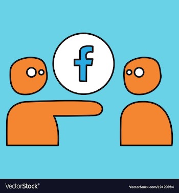 Unusual look facebook logotype social network vector image