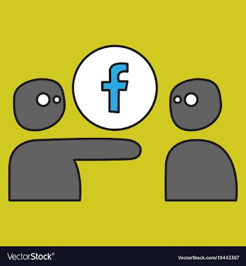 Unusual look facebook logotype social network vector image