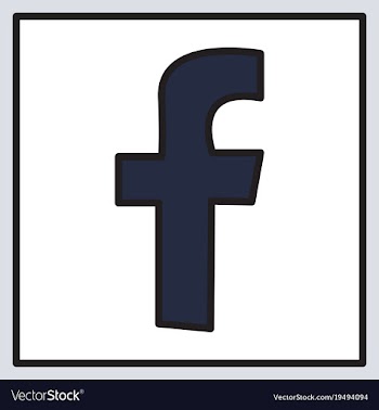 Unusual look facebook logotype social network vector image