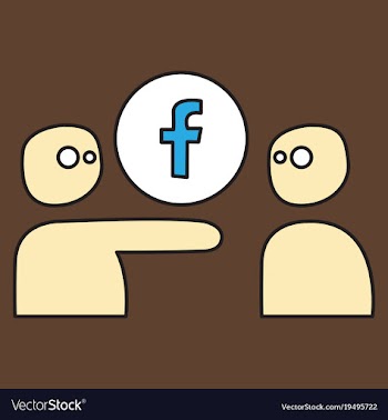 Unusual look facebook logotype social network vector image