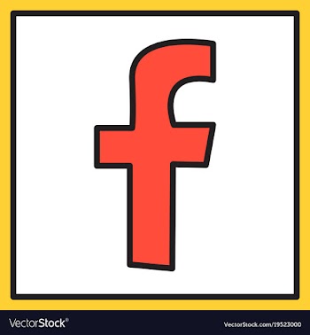 Unusual look facebook logotype social network vector image