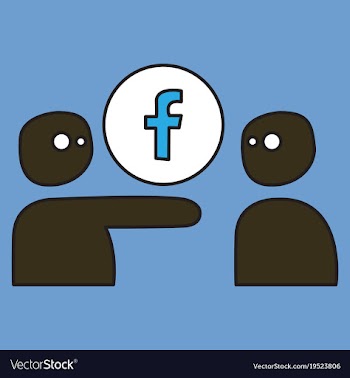 Unusual look facebook logotype social network vector image